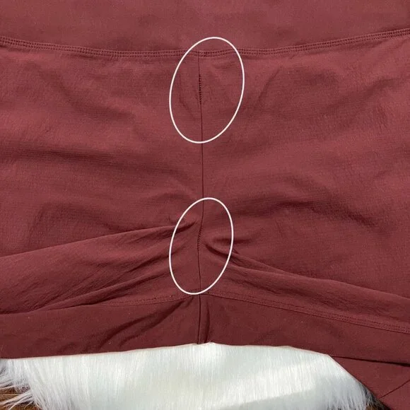 Athleta Women's Size 16 Cognac Brown Trekkie Hybrid Crop Tight Pants 446615 - Picture 3 of 10